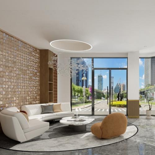 現代辦公室接待區設計